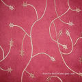 Harry-embroidered Suede Fabric, Made of 100% Polyester, Embroidered Style